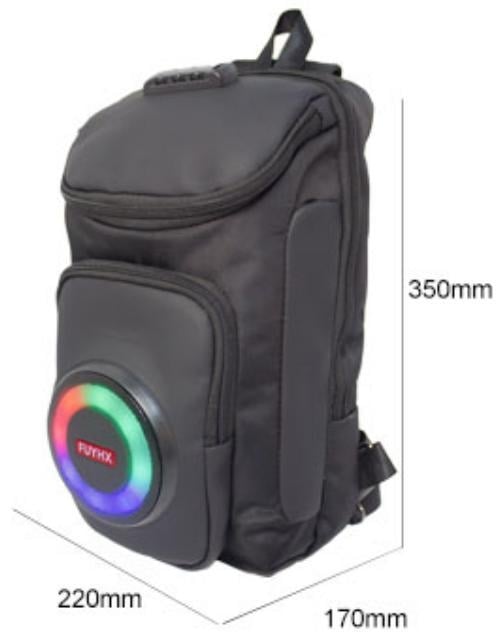 Rucsac multifuncțional cu difuzor Bluetooth și baterie încorporată - Bluetooth 5.3, 10W, 2000–4000mAh, 40Hz–20kHz, SNR ≥85dB