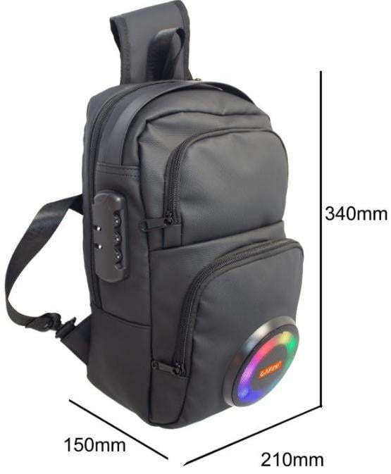 Rucsac multifuncțional cu difuzor Bluetooth și baterie încorporată - Bluetooth 5.3, 10W, 2000–4000mAh, 40Hz–20kHz, SNR ≥85dB