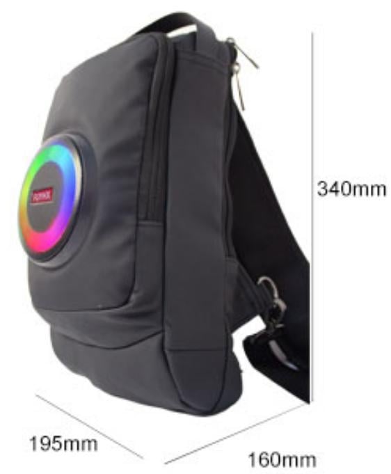 Rucsac multifuncțional cu difuzor Bluetooth și baterie încorporată - Bluetooth 5.3, 10W, 2000–4000mAh, 40Hz–20kHz, SNR ≥85dB