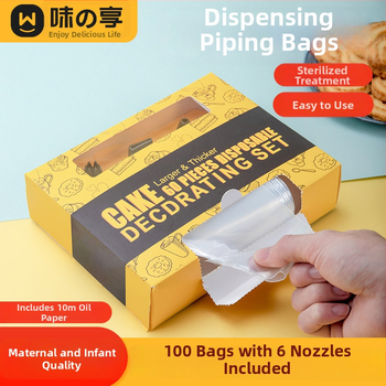 Set ukrasnih vrećica za pečenje — materijali: PE, prehrambena silikonska, PP; namjena: pečenje; stil: moderan minimalistički