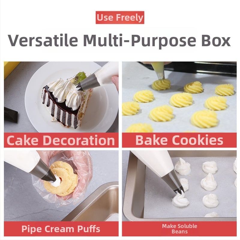 Set ukrasnih vrećica za pečenje — materijali: PE, prehrambena silikonska, PP; namjena: pečenje; stil: moderan minimalistički