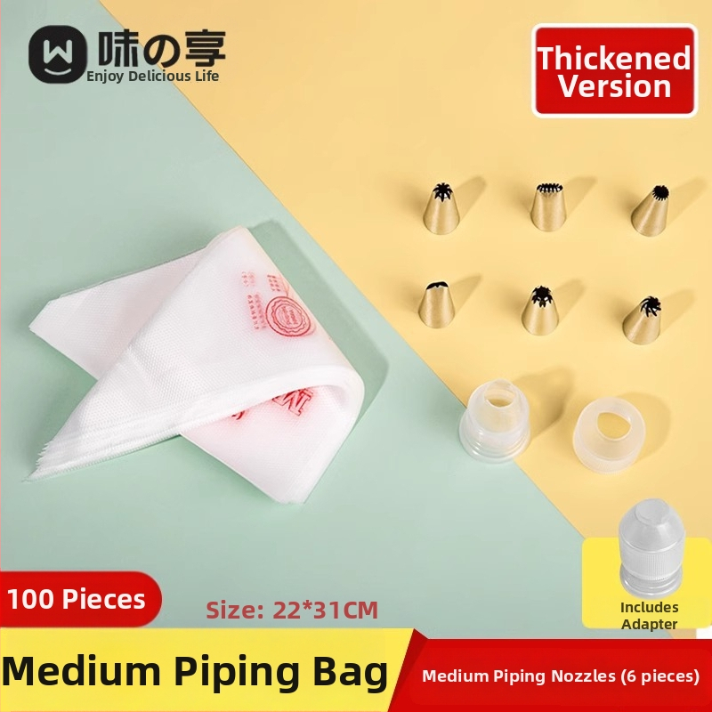 Set ukrasnih vrećica za pečenje — materijali: PE, prehrambena silikonska, PP; namjena: pečenje; stil: moderan minimalistički