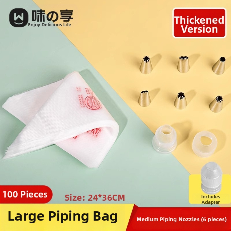 Set ukrasnih vrećica za pečenje — materijali: PE, prehrambena silikonska, PP; namjena: pečenje; stil: moderan minimalistički