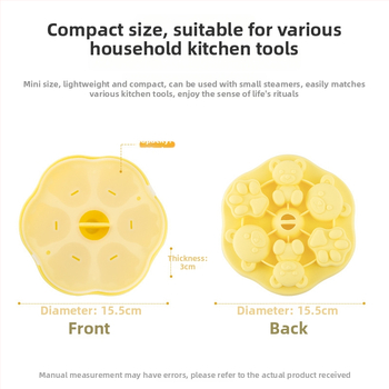 Silikónová forma na detské jedlá na parenie a pečenie – potravinárska kvalita, karikatúrny dizajn, nepravidelný tvar, rodinné použitie