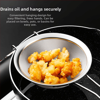 Nerezové sitko na múku s mriežkou, ručné, na odstraňovanie oleja a peny, filtr na sójové mlieko