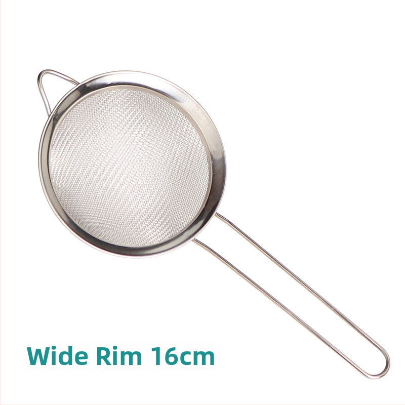 Nerezové sitko na múku s mriežkou, ručné, na odstraňovanie oleja a peny, filtr na sójové mlieko