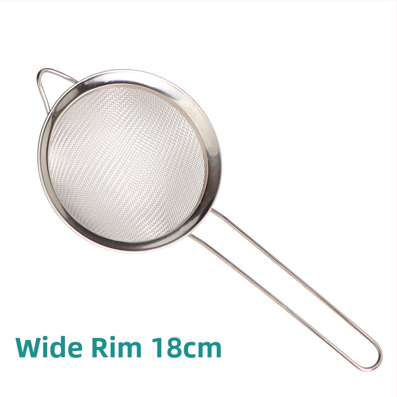 Nerezové sitko na múku s mriežkou, ručné, na odstraňovanie oleja a peny, filtr na sójové mlieko