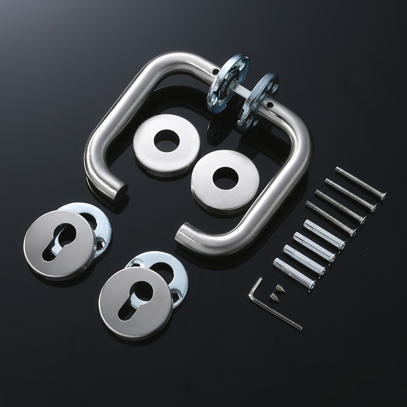 Χειρολαβή πόρτας με κλειδαριά, μοντέλο 09 (Υλικό: ανοξείδωτος χάλυβας 201/304; Χρήση: Οικία/Ξενοδοχείο/Γραφείο; Στυλ: μοντέρνα απλότητα)