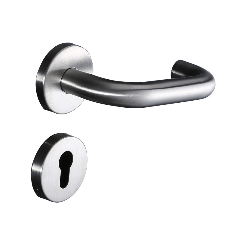 Χειρολαβή πόρτας με κλειδαριά, μοντέλο 09 (Υλικό: ανοξείδωτος χάλυβας 201/304; Χρήση: Οικία/Ξενοδοχείο/Γραφείο; Στυλ: μοντέρνα απλότητα)
