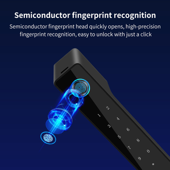 Încuietoare cu amprentă pentru uși din lemn — parolă magnetică, funcționare silențioasă, ecologică pentru apartamente
