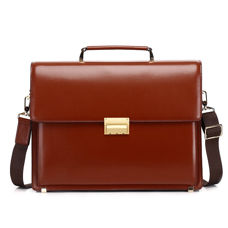 Férfi üzleti táska felsőréteg marhabőrből, városi minimalist stílus, összecsukható kialakítás, poliészter bélés, cafen kelvri márka