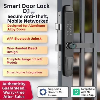 Bear Whale D1 elektronická zámka s odtlačkom prsta a kódom pre hliníkové posuvné dvere