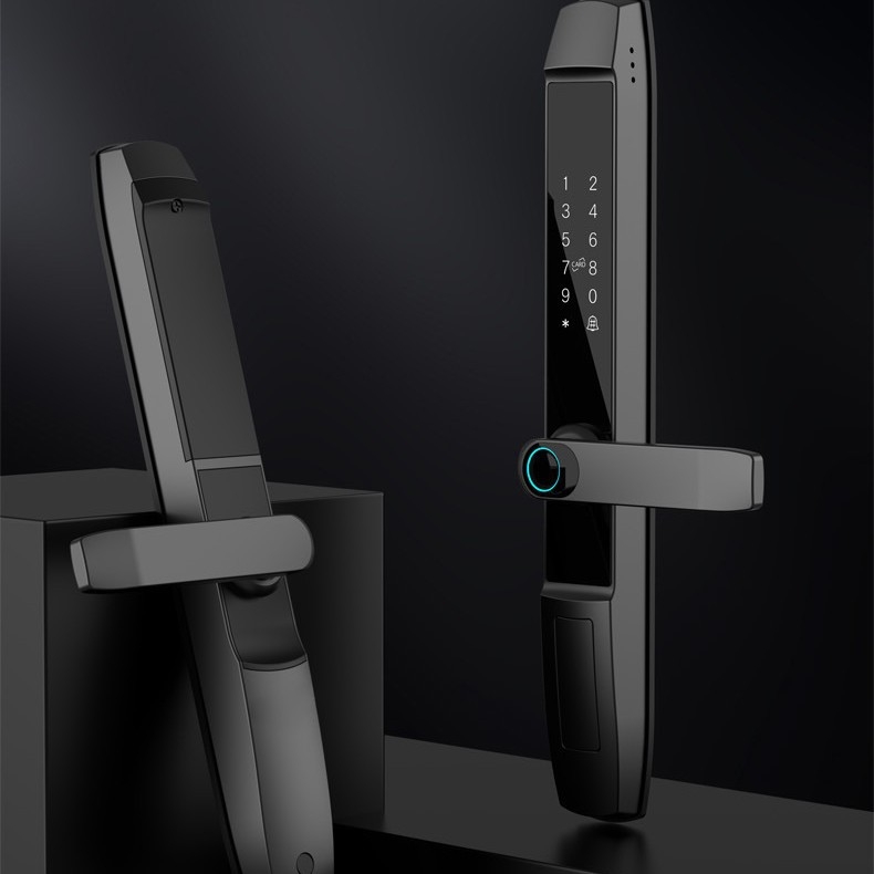 Bear Whale D1 Încuietoare electronică cu amprentă și parolă pentru uși glisante din aluminiu