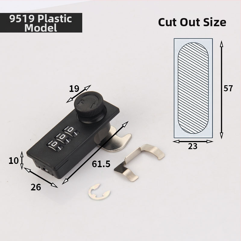 Gu Rui Mehanička šifra za ormar, model 9515, materijal: plastna cinkova legura, stil: moderni minimalistički