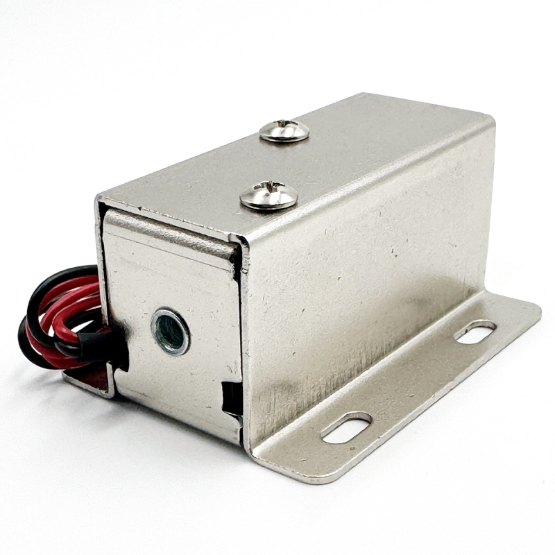 Elektromagnetski zasun 5442-0.83 cilindrični, 12V DC, 0.83A, kućište od željeza, za vrata ormarića