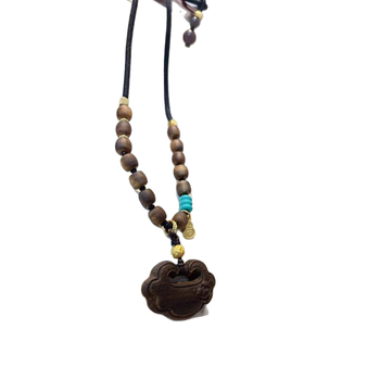 Ogrlica s medalom od Agarwooda i lotosa, izvorni dizajn Xianzuo — Broj proizvoda: Agarwood Original Chain — Materijal privjeska: Agarwood drvo — Opseg: 3.236.500