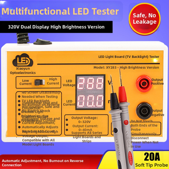 Disassembly-mentes LED hátsó világítás teszter LCD TV-hez – LED izzók, áramkör és szalag javító detektor eszköz