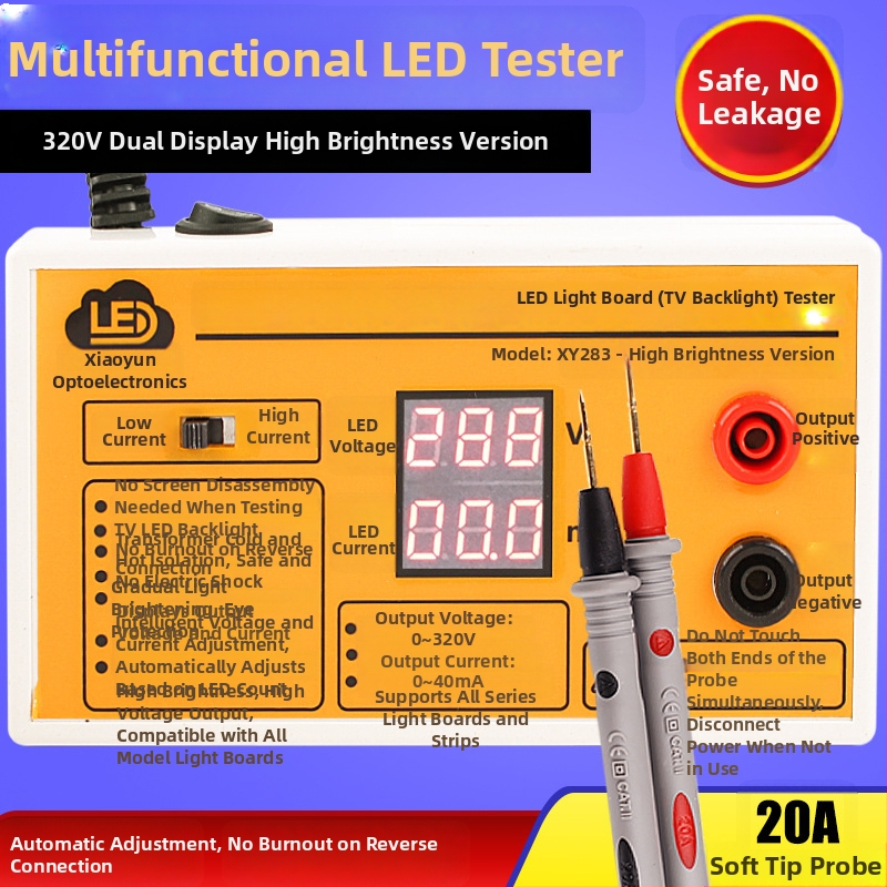 Disassembly-mentes LED hátsó világítás teszter LCD TV-hez – LED izzók, áramkör és szalag javító detektor eszköz