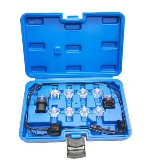 Kit tester injectoare combustibil - 11 piese, instrument de test cu lampă, pentru demontare, din plastic
