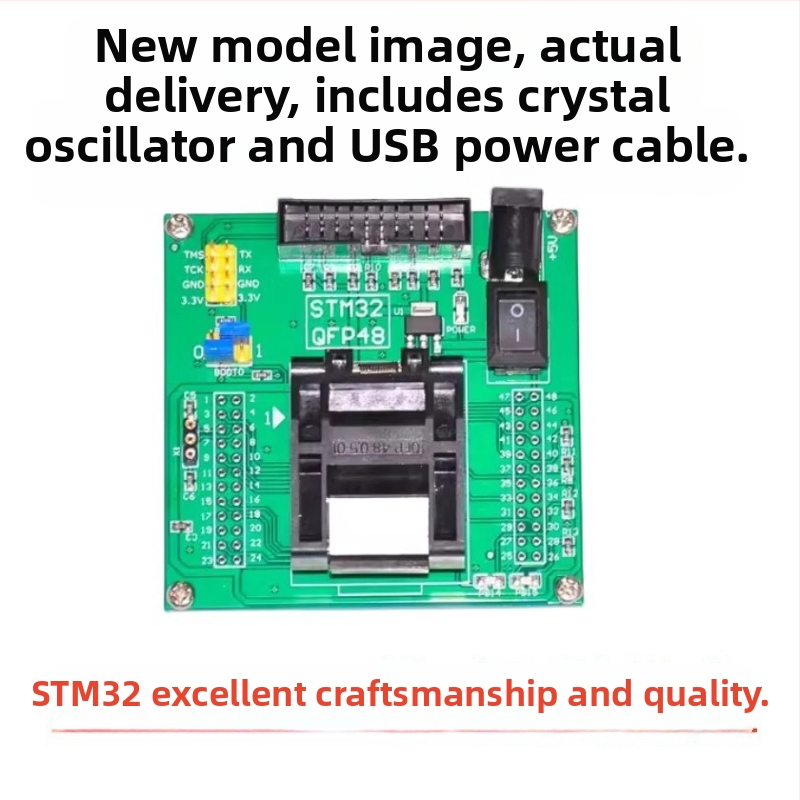 STM32 QFP48 utor za programiranje i testiranje, razmak 0,5 mm, pouzdan i stabilan