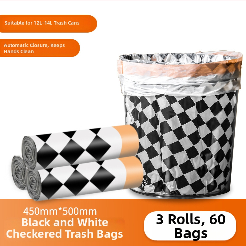 Multi-pie HDPE vreća za otpad s vrpcom, kućna upotreba, zadebljana, 200 kom, jednokratna uporaba