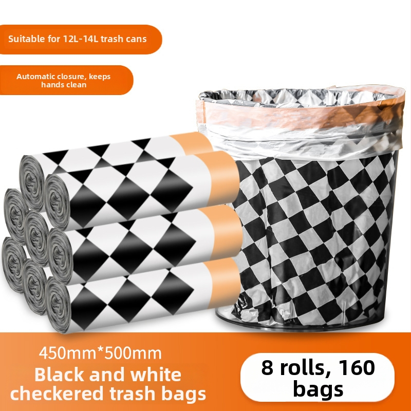 Multi-pie HDPE vreća za otpad s vrpcom, kućna upotreba, zadebljana, 200 kom, jednokratna uporaba