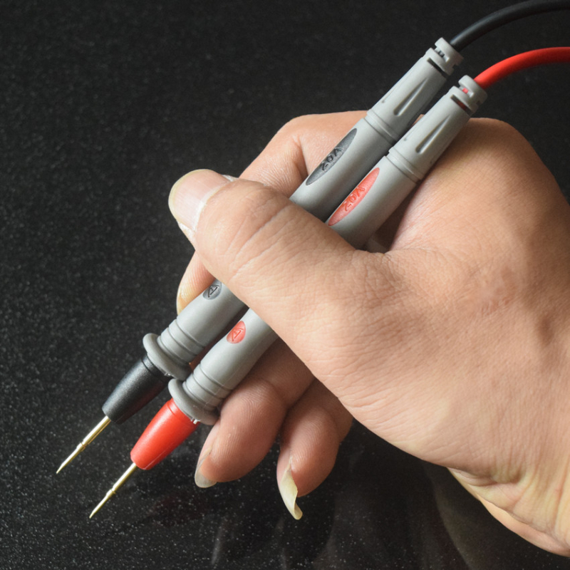 VC890D пробна сонда за мултиметър със силиконово жило, 1000V/20A, медна игла позлатена