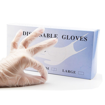 Jednokratne PVC rukavice bez pudera, u prozirnoj kutiji, 50 komada, za salone ljepote i tetovaže
