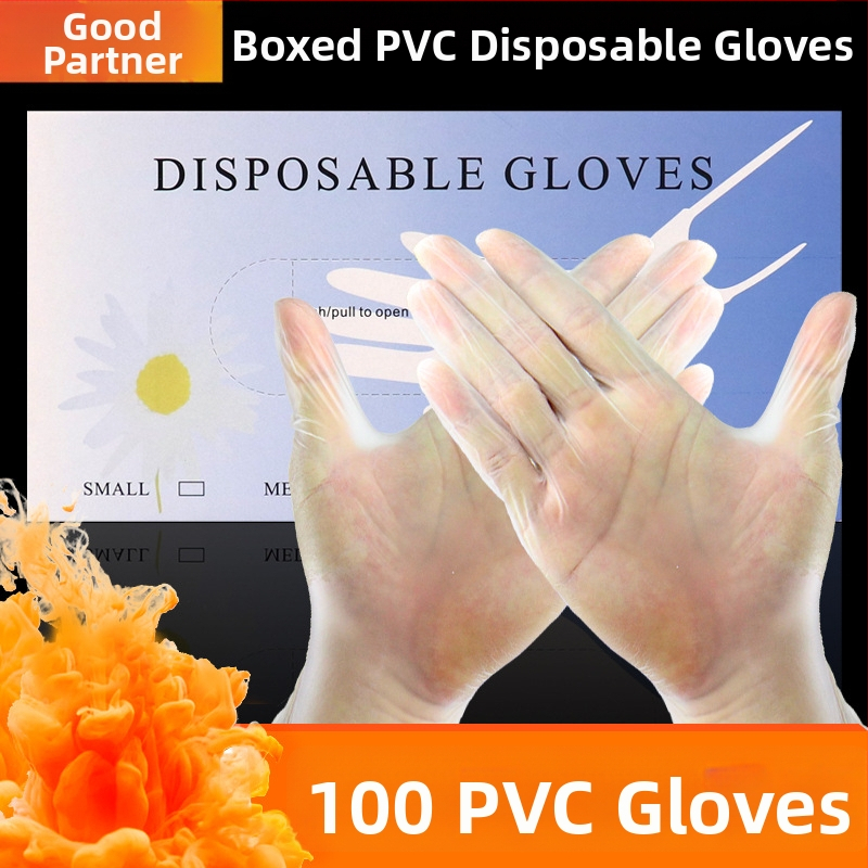 Jednorazové PVC rukavice – hrubšie, bez pudru, balené v krabičke, 100 ks pre kozmetický salón