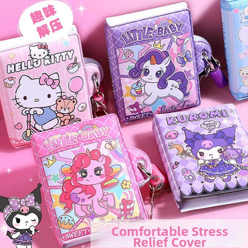 Zapisnik za lozinke s zaključavanjem - sladak crtani dizajn My Little Pony, PVC korica, žičano povezivanje, papir od sirovog drvenog pulpa, 50-100 stranica, uredski stil