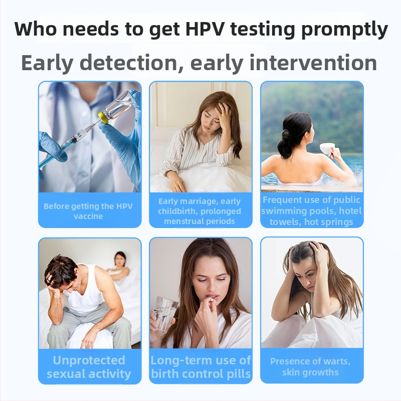 HPV tesztelő készlet, egyszer használatos, lágy anyag, 1 teszt személyenként, Yaji Pharmaceutical márka