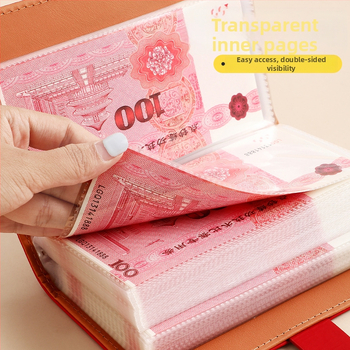 Kožna bilježnica za štednju, 100–200 stranica, tekstualni materijal PP, veza: drugo, poslovni/uređivački stil