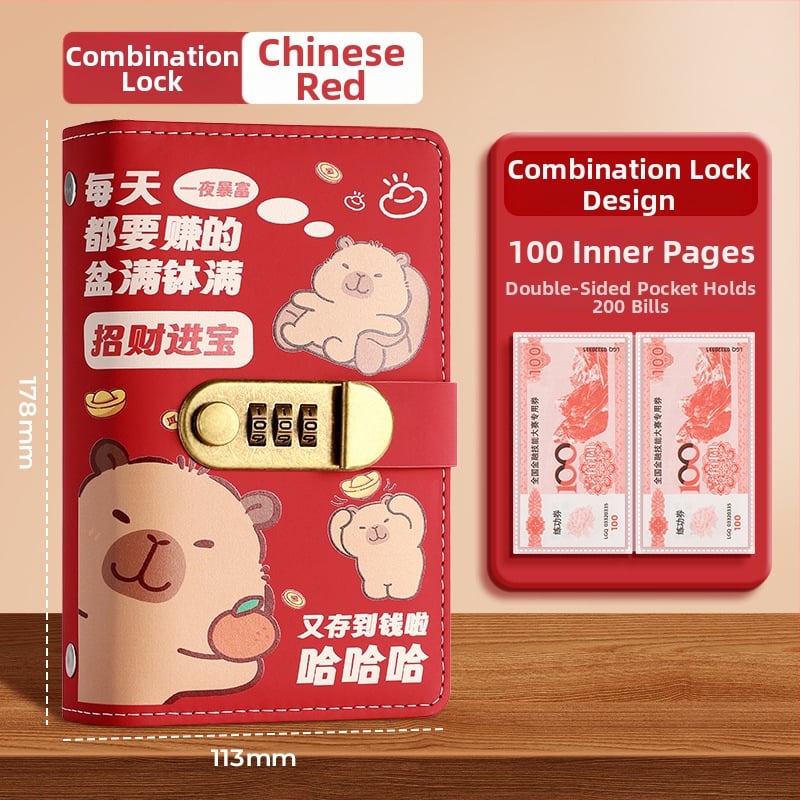 Kožna bilježnica za štednju, 100–200 stranica, tekstualni materijal PP, veza: drugo, poslovni/uređivački stil