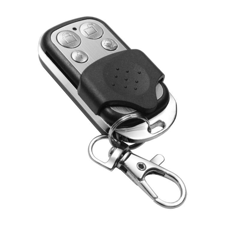 Metalni daljinski upravljač s 4 tipke, 1527 kod za učenje, 433/315 MHz, daljinski upravljač za vrata garaže za kućnu upotrebu