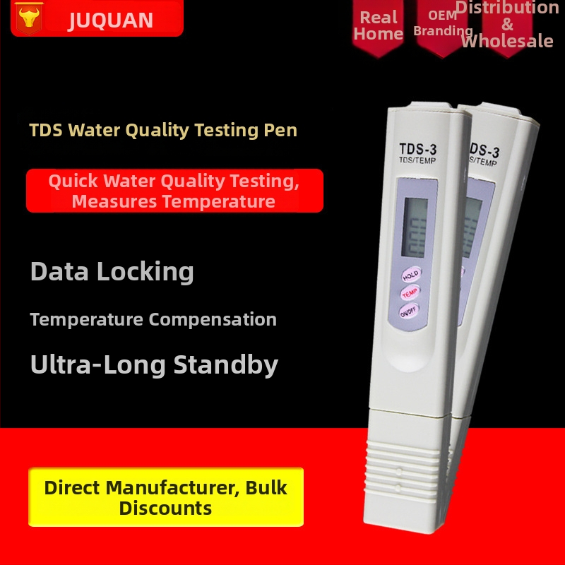 Prijenosni analizator kvalitete vode, model JQ-JC001, napajanje 3V, plastično kućište, za ispitivanje kvalitete vode.