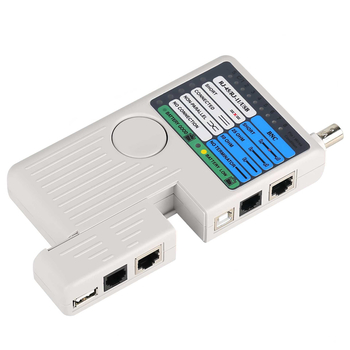 Мрежов тестер за кабели, USB кабелен тестер, четири в едно устройство; модел USB Cable tester; 1-годишна гаранция; опаковка: кожена чанта + картонена кутия