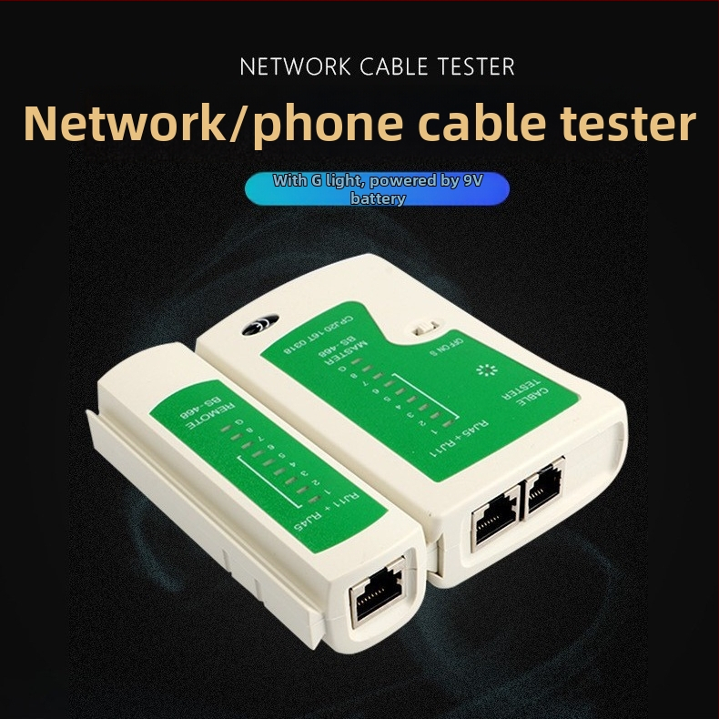Sieťový testovací prístroj Waldnews NS486AT-1 na testovanie pripojení sieťového kábla a telefónnej linky; uvedený na trh v roku 2023; záruka 1 rok; OEM dostupný
