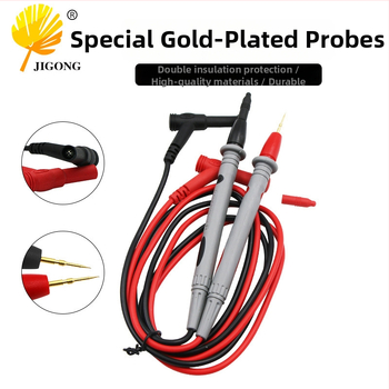 Multimeter testovacie vodiče, 20A, univerzálny tenký špič, kov + plast, Record Work