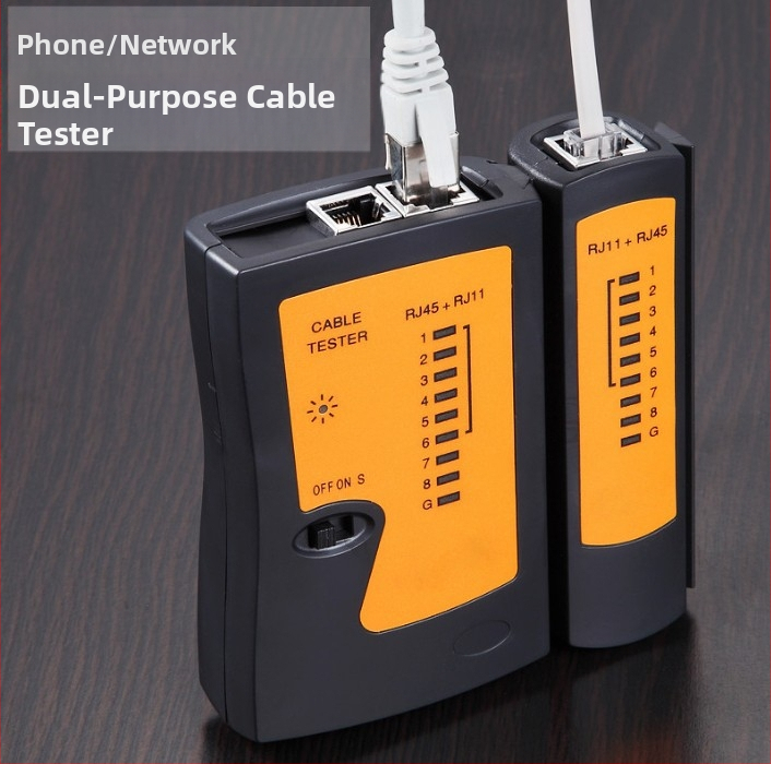 Bear hand Tester - мрежов тестер за кабели с RJ45 и RJ11 конектори