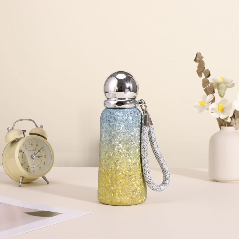 Tiszta titánból készült szigetelt pohár, titán héj, vákuum szigetelés 6–12 óra, csavaros kupak