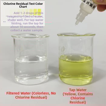 A Xi testni reagent za rezidualni klor, 100 ml, model w01-100, za otkrivanje kvalitete vode