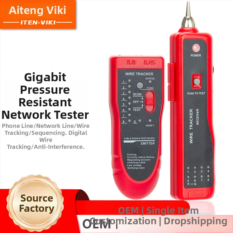 Inteligentný digitálny testovač liniek ITMJ-868, viacfunkčný hľadač liniek, POE sieťový tester, ochrana proti prehriatiu, ochrana proti rušeniu, OEM k dispozícii, 1-ročná záruka.