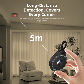 Infračervený detektor proti špehom pre hotely a súkromné priestory, USB nabíjaný detektor kamier, Model 661 • Značka G.l • Rozsah 5 m • Napätie 3 V