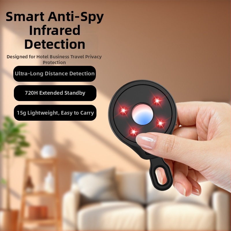 Infračervený detektor proti špehom pre hotely a súkromné priestory, USB nabíjaný detektor kamier, Model 661 • Značka G.l • Rozsah 5 m • Napätie 3 V
