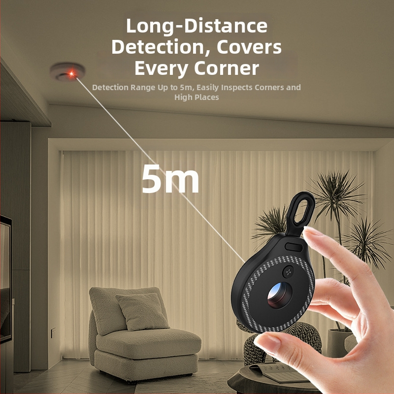 Infračervený detektor proti špehom pre hotely a súkromné priestory, USB nabíjaný detektor kamier, Model 661 • Značka G.l • Rozsah 5 m • Napätie 3 V
