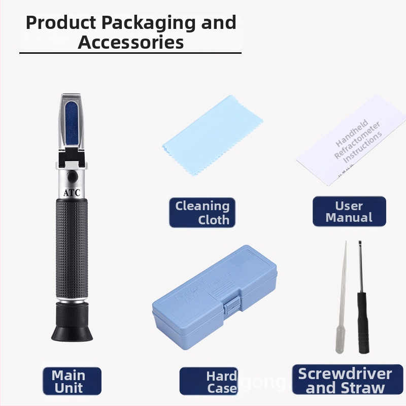 Refraktometer na koncentráciu povrchovo aktívnych látok pre pracie prostriedky a sprchové gély