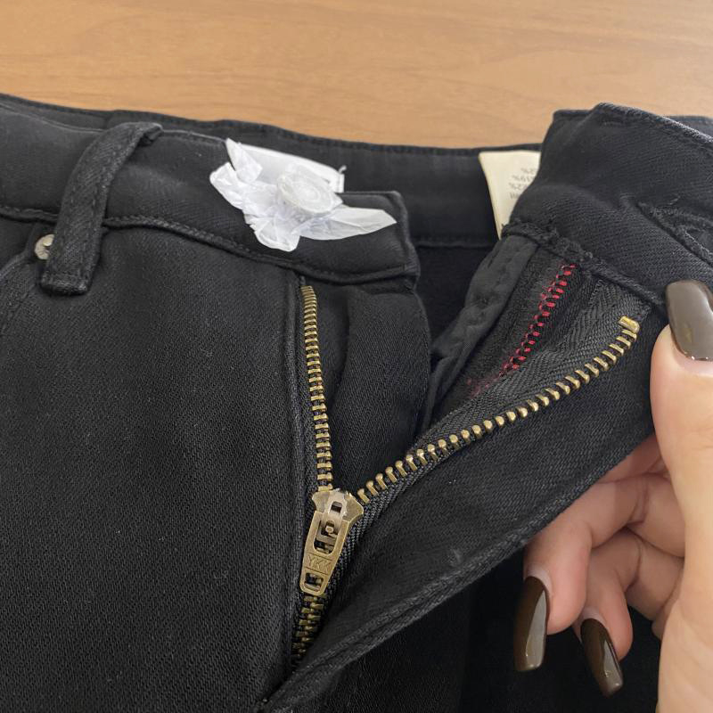 Traperice visokog struka, mikro-širok Bootcut kroj, gusta pamuk tkanina, visoka elastičnost, jesen 2025