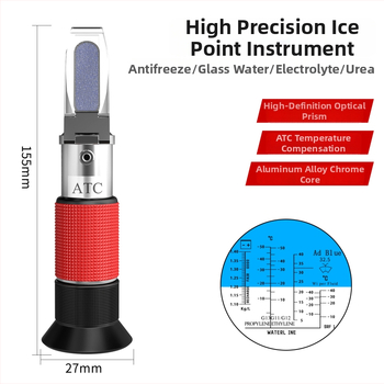 Autóhűtőfolyadék fagyáspont mérő, Propilén-glikol koncentráció mérő, Autó akkumulátor elektrolit hidrométer