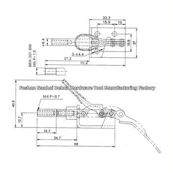 GH-301AM Zväčšená push-pull rýchla svorka pre testovacie rámy; Gao dehua; Typ svorky: Iné upínacie prostriedky; Materiál: oceľ s vysokým obsahom uhlíka; Použitie: testovacie stojany