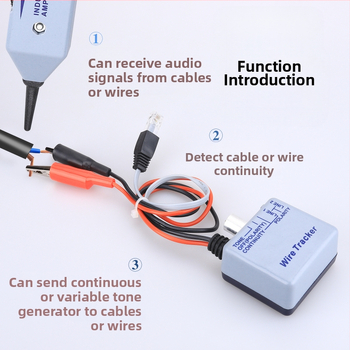 200EP детектор за намиране на линии – тегло 0,3 кг; включва приемник и предавател; гаранция 1 година.